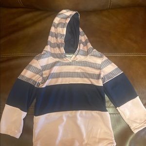 Pink and Navy hoodie